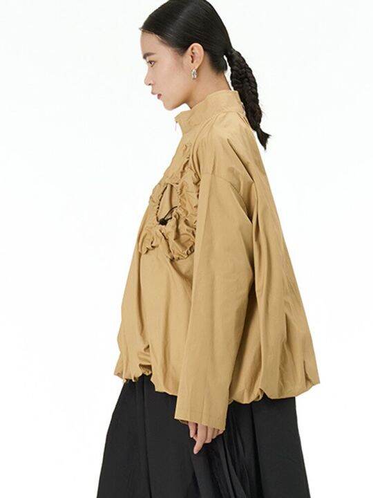 xitao-jacket-full-sleeve-stand-collar-coat-women-coat