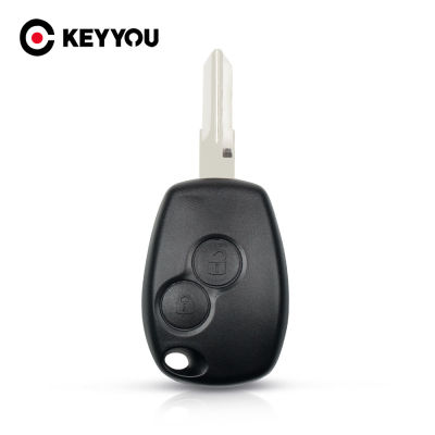 KEYYOU 10pcslot 2 Button Remote Key Shell Case Fob For Renault Megan Modus Clio Modus Kangoo Logan Duster Car Alarm Housing