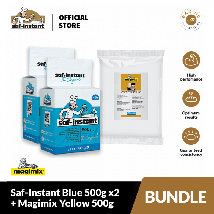 [BUNDLE] SafInstant Blue Instant Dry Yeast 500g x2 + Magimix Yellow