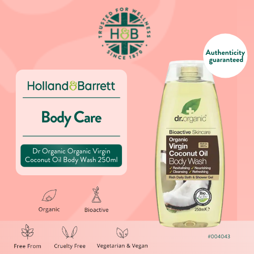 Dr Organic Organic Virgin Coconut Oil Body Wash 250ml Lazada Singapore