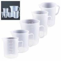 250/500/1000/2000/5000ml Measuring Jug Plastic Beaker Transparent Lightweight Measuring Cup Reusable Graduated Plastic Cup Pipe Fittings Accessories