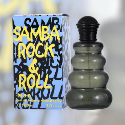 🎀Samba Rock &amp; Roll men Eau De Toilette Spray🎀 3.3 oz/100 ML.