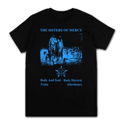 [มีสินค้า]【New】The Sisters Of Mercy อัลบั้มพิมพ์เสื้อยืดผู้ชายและผู้หญิงโพสต์ Punk Goth Rock Band T เสื้อ Tops Tees 2022ใหม่มาถึง