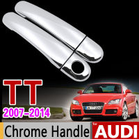 สำหรับออดี้ TT 8j 2007-2014โครเมี่ยมจับปกตัดชุด TTS TT RS Coupe 2009 2010 2014 MK2อุปกรณ์เสริมในรถยนต์สติกเกอร์รถจัดแต่งทรงผม