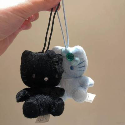 Hellokitty Bag Pendant Plush Doll Cute Keyring ins Stuffed Toys Plushine Gift for Kid Girl Friend