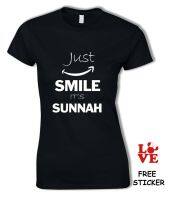 เสื้อยืด Sunnah สำหรับผู้หญิง,เสื้อยืดของขวัญผ้าคลุมศีรษะชาวมุสลิมอิสลามตลกๆให้แรงบันดาลใจ