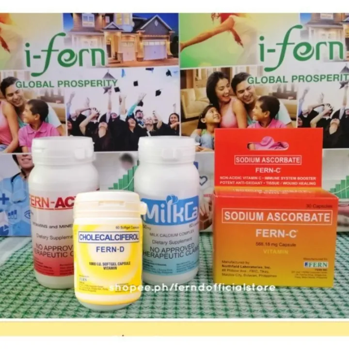 FERN D 60 & 120 softgel Vitamin d Fern C Fern Activ Milkca Lazada PH