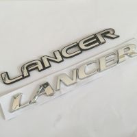 1pcs ABS LANCER car Letter Rear trunk Decals Emblem badge sticker Decal Car styling auto Accessories