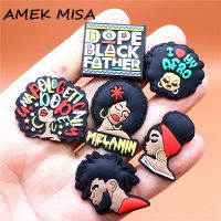 1pcs Black Lives Matter Shoe Charms Rights Protection Prayer Melanin Bullet Shoe Accessories Decoration Fit Croc Jibz Kids Gifts