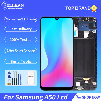 6.4นิ้วจอแสดงผล A505สำหรับ Samsung Galaxy A50 LCD Touch Panel Screen Digitizer A505F A505F ddaassembly พร้อมกรอบจัดส่งฟรี