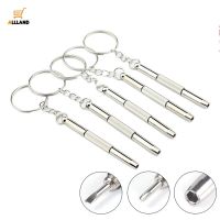 3 In 1 Aluminum Steel Mini Eyeglass Screwdriver Sets/ Sunglass Glasses Watch Repair Kit with Keychain/ Portable Precision Repair Hand Tools