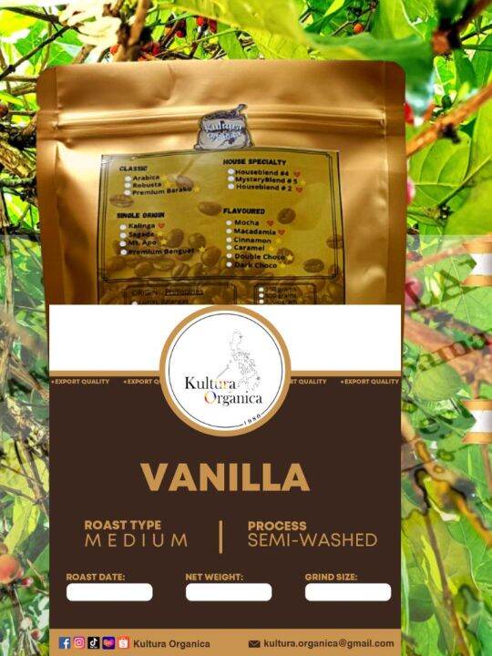 Vanilla Coffee Vanilla Flavored Coffee Ground Coffee Fine Grind