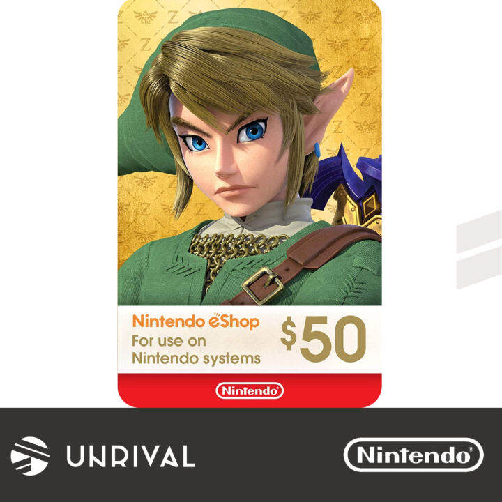 Nintendo Card 50 USD Unrival Lazada Singapore