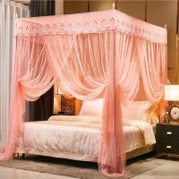 sell like hot cakes Palace floor mosquito net household 1.2m 1.5m1.8m 2.2m bed three-door princess style without bracket