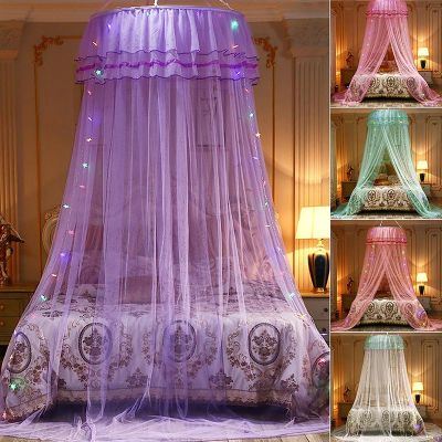【LZ】♗☇  Mosquito Net For Double Bed Single-door Dome Hanging Bed Curtain Princess Mosquito Bed Netting Canopy Room Decoration