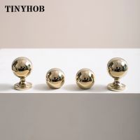 【LZ】卐▤❆  Brass Ball/Bright Gold Knobs and Pulls Brass Door Knobs and Handles for Cabinet Kitchen Cupboard Drawer Knobs Kitchen Home Decor