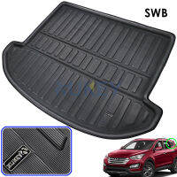 Fit สำหรับ Hyundai Santa Fe 7ที่นั่ง2013 2014 2015-2018ด้านหลัง Cargo Mat Boot Liner ถาดพรมชั้นโคลน Kick Protector Pad