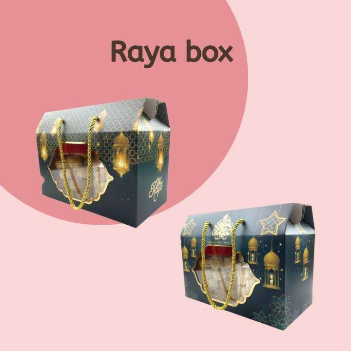 Kotak Raya Cookies Box Packaging Raya Gift Box Raya Box Kotak Packaging ...