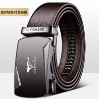 Septwolves belt leather is male may layer cowhide automatic belt buckle the young mens business and leisure belt --皮带230714❃✟▽