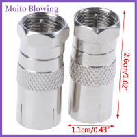 Moito 2pcs f type male plug connector socket to rf coax tv อะแดปเตอร์ rf หญิง