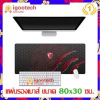 Alitech mousepads Big Size. 80 x 30 cm. แผ่นรองเม้าส์ ขนาดใหญ่ ใช้งานดี ลายแผนที่โลก