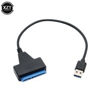 1Pcs SATA to USB 3.0 / 2.0 Cable Up to 6 Gbps for 2.5 Inch SSD Hard Drive SATA 3 22 Pin Adapter USB 3.0 to Sata III Cord