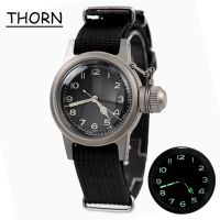 【YF】 THORN Men Watch 36MM Diameter Military Retro NH35 Movement C3 Super Luminous 200M Waterproof Automatic For