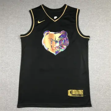 ja morant black and gold jersey