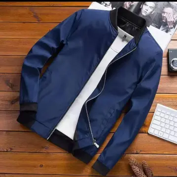 Bomber Jacket for Men with Zipper Plain Trendy Tops Casual Korean Top for  Women Motorcycle | Lazada PH