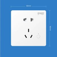 สวิตช์ตั้งเวลารีโมมควบคุมด้วยเสียงสำหรับเบ้าติดผนัง Youpin Gosund Gosund Gosund Smart Wi-Fi CO1-M ได้สูงสุด2500วัตต์