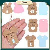 EILEEN 50PCS เด็กชายหรือเด็กหญิง อุปกรณ์ปาร์ตี้ เปิดเผยเพศ ขอบคุณที่มา ตีนขวดนม แท็กแขวนฝักบัวเด็ก ฉลากบรรจุภัณฑ์