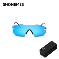 ShoneMes แว่นตากันแดดไร้ขอบผู้ชายผู้หญิงวินเทจเฉดสีที่ไม่สม่ำเสมอขนาดใหญ่สำหรับ UV400 Oculos ชายหญิงเดอโซล OPPEL