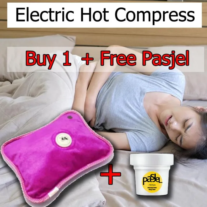 Buy 1 Free Pasjel Electric hot compress heat pack, bag, rubber, pad, dysmenorrhea relief pack