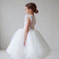 【CW】 Costume Gown Baby Kids Disfraz Dresses Wedding Vestidos 2 to 10 Yrs