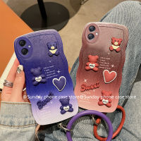 ยอดนิยม เคส Samsung Galaxy A05 A05s S23 FE 5G เคส การ์ตูนน่ารักแฟชั่นใหม่ เคสโทรศัพท์ สามมิติแบบไล่ระดับสีสุดสร้างสรรค์ทันสมัยป้องกันการตกพร้อมสายรัดข้อมือ2023