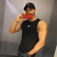 Mens Summer Sports Shirt Street Sleeveless High Quality Mens T-Shirt Fitness Training Vest Sports Vest Clothing New 2023