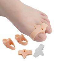 ❉ 2PCS Silicone Two Hole Toe Separator Gel Foot Fingers Thumb Valgus Protector Bunion Adjuster Hallux Valgus Guard Feet care Tool