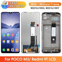 Screen for Xiaomi Poco M3 M2010J19CG Lcd Display Digital Touch Screen with Frame Assembly for Xiaomi Redmi 9T (10 Touch Points)