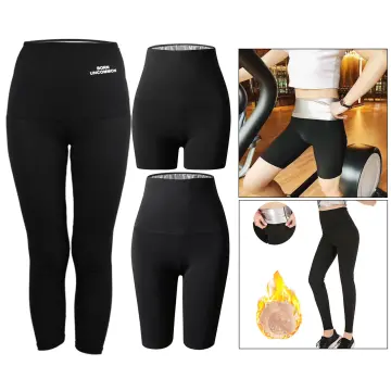 Sauna Leggings For Women Sweat Pants High Waist Compression Slimming Hot  Thermo Workout Training Capris Body Shaper Fat Burn Gym