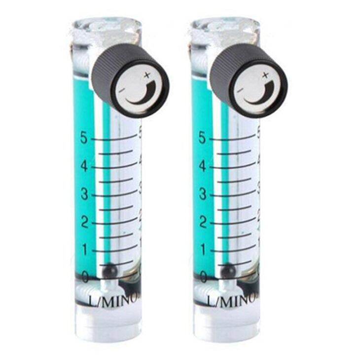 2X 0.15LPM 1L Oxygen Flow Meter Flowmeter with Control Valve for