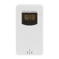 ☋  Wireless Temperature  amp; Humidity Sensor LCD Display Waterproof Sensor for Outdoor Indoor 434MHz Emission Frequency