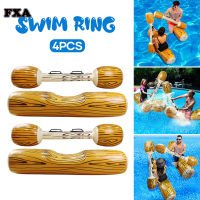 โทรสาร Battle Log Rafts Inflatable Pool Float Row Toys เกมกลางแจ้ง Pool Float Water Toys For Summer Pool Party Water Sport