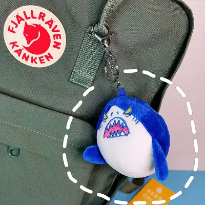 Angry Shark Dolls Bag Pendant School Backpack Ins Girls Tide Plush Doll Cute Bag Ornaments