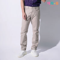 era-won  กางเกงขายาว ทรงกระบอก รุ่น LOOSE PANTS  สี CREAM SQUID