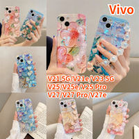 RTY เคสโทรศัพท์สำหรับ VIVO V27 VIVO V27e VIVO V27 Pro VIVO V21 5G VIVO V21e V25 VIVO V25e VIVO V23 5G VIVO V25 Pro Crossbody เคสโทรศัพท์ Bluray น้ำมันกากเพชรเคสแบบนุ่ม