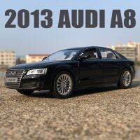 โมเดลจำลองขนาดเล็กเหล็กหล่อ1:32รถโลหะผสม A8รถ Audi ของขวัญเก็บเครื่องประดับรถยนต์โลหะคลาสสิกสำหรับเด็ก