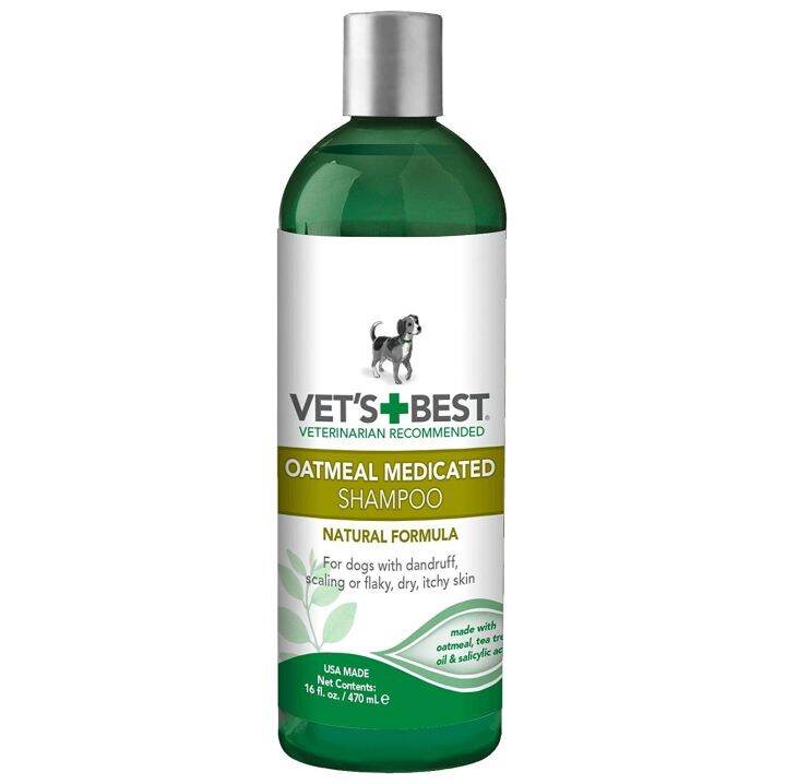 Vet's Best Oatmeal Medicated Shampoo for Dogs with Itchy, Dry, Flaky skin (16oz) Lazada PH