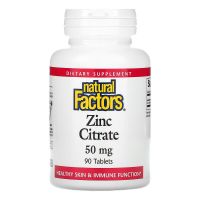 Super SaleNatural Factors Zinc Citrate 50 mg 90 Tablets