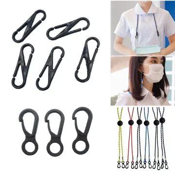 100pcs Lanyard Hooks Snap Clip Face Mask Hanging Rope Hook Glasses Chain  Buckle Keychain DIY Craft