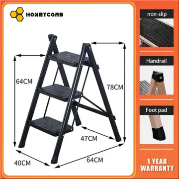 Metro Metals Aluuminium Platform Ladder (4 Stap) : : Home  Improvement